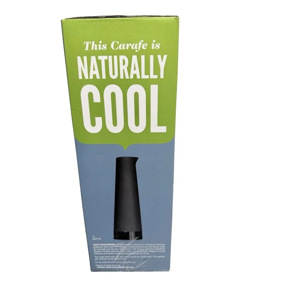 Magisso Cooling Ceramics Wine Cooler By Simon Stevens-Self Cooling Ceramic-Black